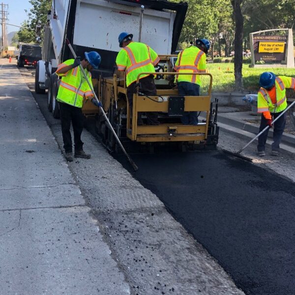 Pimentel crew working on asphalt job