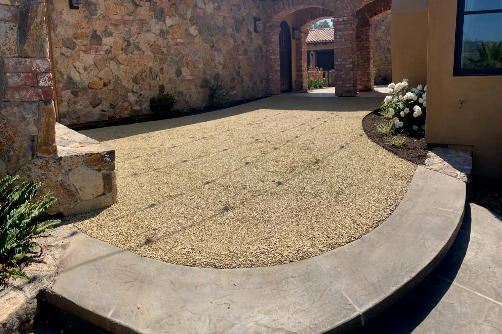 Santa Rosa patio chip seal paving